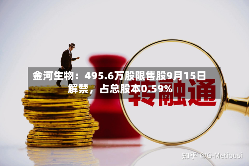 金河生物：495.6万股限售股9月15日解禁，占总股本0.59%