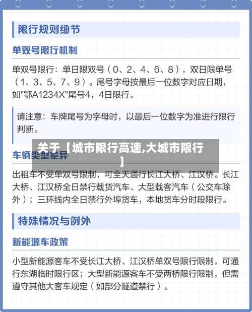 关于【城市限行高速,大城市限行】-第1张图片