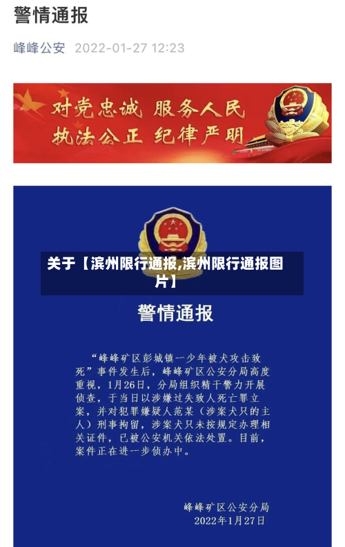 关于【滨州限行通报,滨州限行通报图片】