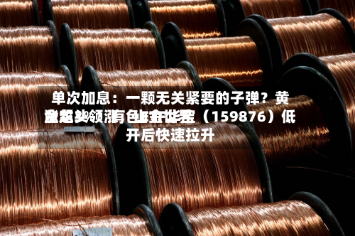 单次加息：一颗无关紧要的子弹？黄金龙头领涨，山金世界涨超3%！有色ETF华宝（159876）低开后快速拉升